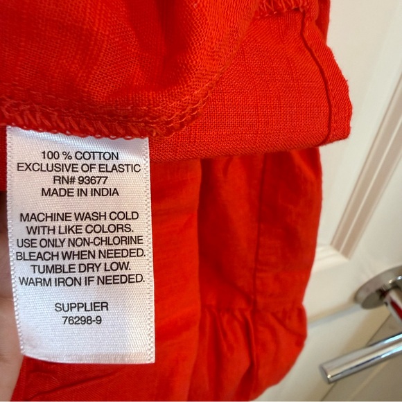 Arizona Jean Company red tiered cottagecore Dress size XS coquette Americana - Picture 4 of 10